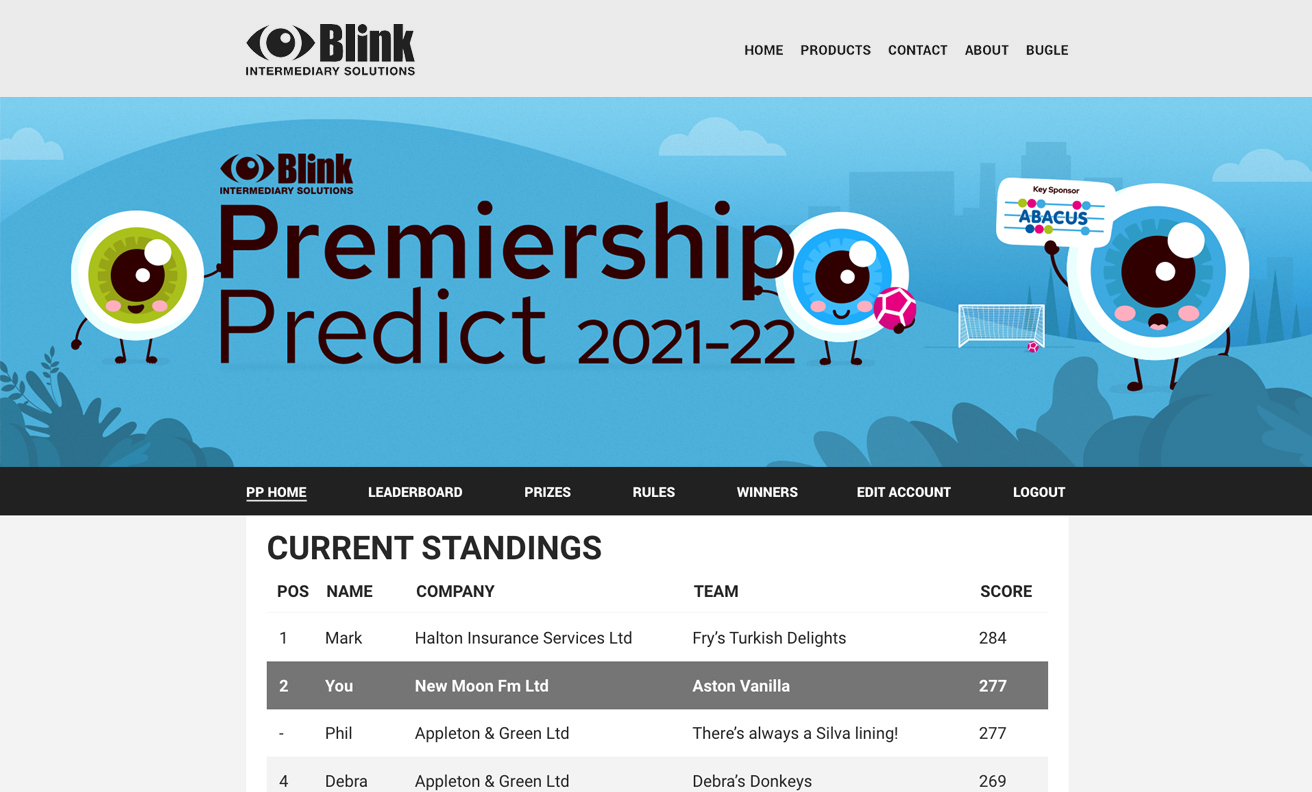 Blink Premiership Predict